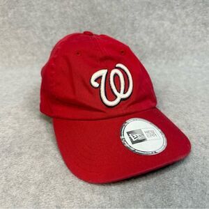 New Era Washington Nationals Hat Cap Adult OSFA Red MLB Baseball Strapback Sport